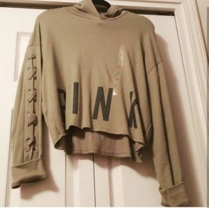 PINK crop sweatshirt